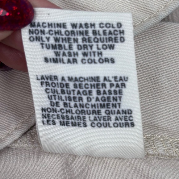 Vintage 90s Polo Ralph Lauren Cropped Saturday Jean Beige Khaki Womens Sz 6 - Picture 8 of 8